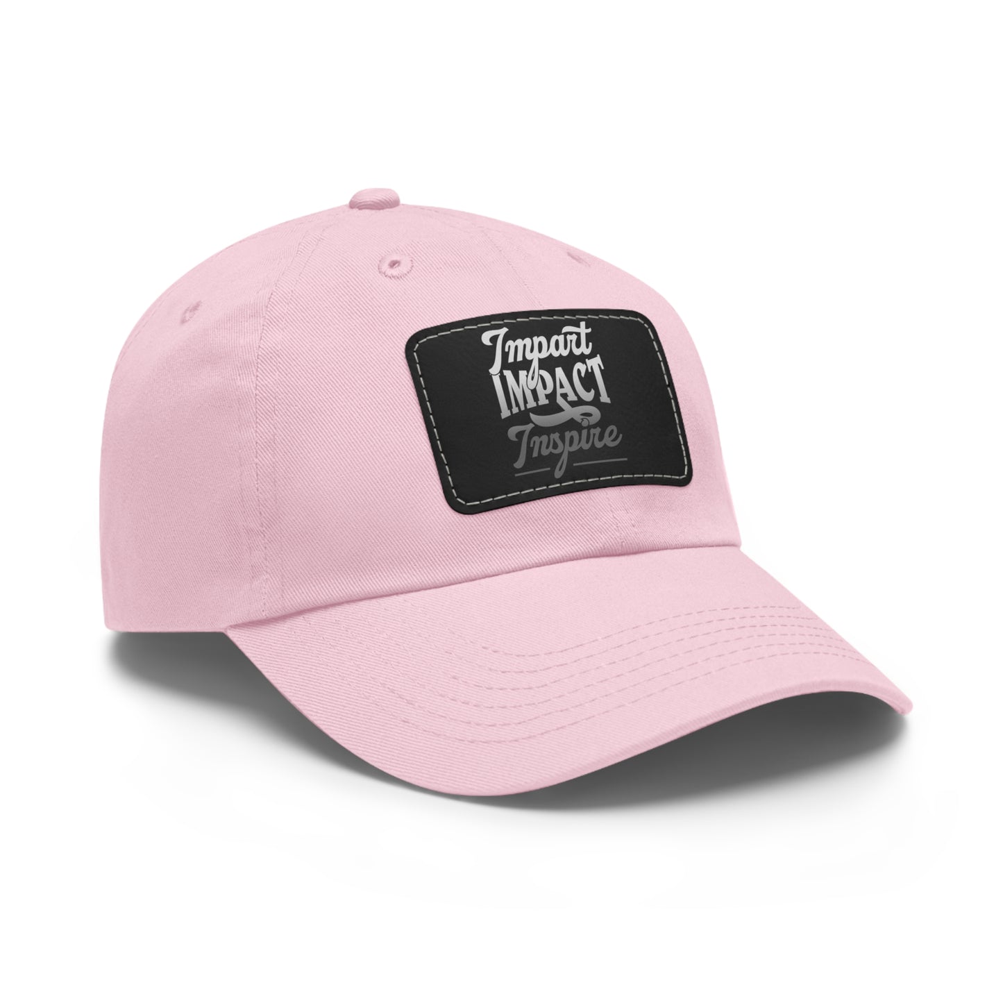 Dad Hat with Leather Patch (Rectangle)