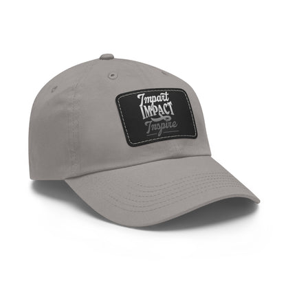 Dad Hat with Leather Patch (Rectangle)