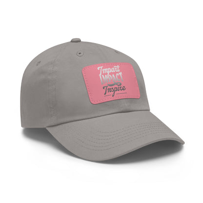 Dad Hat with Leather Patch (Rectangle)