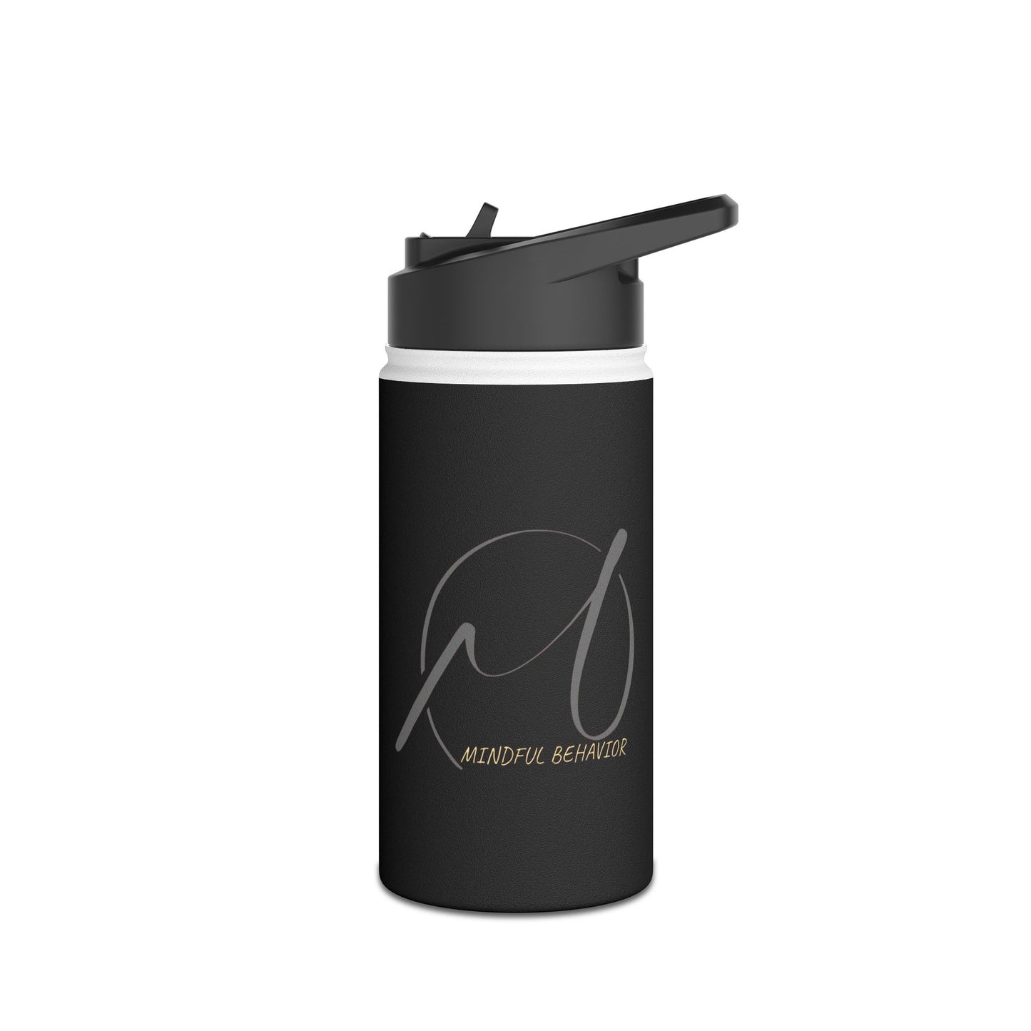 Mindful Behavior Stainless Steel Water Bottle, Standard Lid